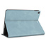 Case2go - Tablet hoes geschikt voor iPad 2021 - 10.2 Inch - PU Leer Folio Book Case - Licht Blauw