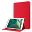 Case2go - Tablet hoes geschikt voor iPad 2021 - 10.2 Inch - Book Case met Soft TPU houder - Rood