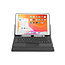 Case2go - Bluetooth toetsenbord Tablet hoes geschikt voor iPad 2021 - 10.2 Inch - met Touchpad & Toetsenbord verlichting - Zwart