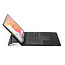 Case2go - Bluetooth toetsenbord Tablet hoes geschikt voor iPad 2021 - 10.2 Inch - met Touchpad & Toetsenbord verlichting - Zwart