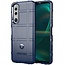 Case2go - Hoesje geschikt voor Sony Xperia 5 III - Heavy Armor TPU Bumper - Back Cover - Blauw