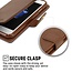 Telefoonhoesje geschikt voor Apple iPhone 13 Mini - Blue Moon Diary Wallet Case - Bruin