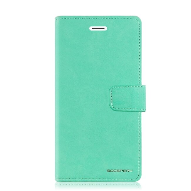 Telefoonhoesje geschikt voor Apple iPhone 13 Mini - Blue Moon Diary Wallet Case - Turquoise