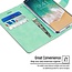 Telefoonhoesje geschikt voor Apple iPhone 13 Mini - Blue Moon Diary Wallet Case - Turquoise