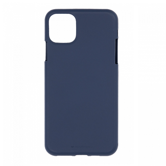 Mercury Goospery Telefoonhoesje geschikt voor Apple iPhone 13 Mini - Soft Feeling Case - Back Cover - Donker Blauw