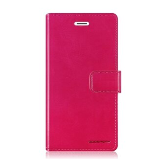 Mercury Goospery Telefoonhoesje geschikt voor Apple iPhone 13 Pro - Blue Moon Diary Wallet Case - Roze