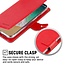 Telefoonhoesje geschikt voor Apple iPhone 13 Pro - Blue Moon Diary Wallet Case - Rood