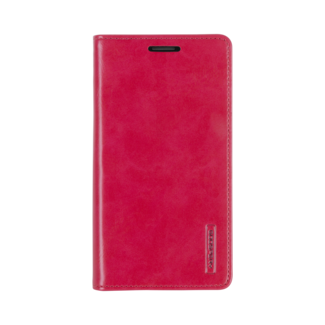 Mercury Goospery Telefoonhoesje geschikt voor Apple iPhone 13 Pro - Blue Moon Flip Case - Met pasjeshouder - Rood