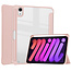 Case2go Case2go - Tablet hoes geschikt voor iPad Mini 6 (2021) - 8.3 Inch - Transparante Case - Tri-fold Back Cover - Roze