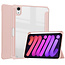 Case2go - Tablet hoes geschikt voor iPad Mini 6 (2021) - 8.3 Inch - Transparante Case - Tri-fold Back Cover - Roze