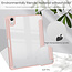 Case2go - Tablet hoes geschikt voor iPad Mini 6 (2021) - 8.3 Inch - Transparante Case - Tri-fold Back Cover - Roze