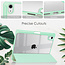 Case2go - Tablet hoes geschikt voor iPad Mini 6 (2021) - 8.3 Inch - Transparante Case - Tri-fold Back Cover - Mint Groen