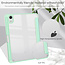 Case2go - Tablet hoes geschikt voor iPad Mini 6 (2021) - 8.3 Inch - Transparante Case - Tri-fold Back Cover - Mint Groen