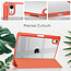 Case2go - Tablet hoes geschikt voor iPad Mini 6 (2021) - 8.3 Inch - Transparante Case - Tri-fold Back Cover - Oranje