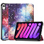 Case2go - Tablet hoes geschikt voor Apple iPad Mini 6 (2021) - 8.3 inch - Tri-Fold Book Case - Apple Pencil Houder - Galaxy