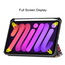 Case2go - Tablet hoes geschikt voor Apple iPad Mini 6 (2021) - 8.3 inch - Tri-Fold Book Case - Apple Pencil Houder - Graffiti