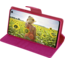 Telefoonhoesje geschikt voor iPhone 13 Mini - Mercury Canvas Diary Wallet Case - Hoesje met Pasjeshouder - Roze