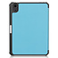 Case2go - Tablet hoes geschikt voor Apple iPad Mini 6 (2021) - 8.3 inch - Tri-Fold Book Case - Apple Pencil Houder - Licht Blauw