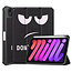 Case2go - Tablet hoes geschikt voor Apple iPad Mini 6 (2021) - 8.3 inch - Tri-Fold Book Case - Apple Pencil Houder - Don't Touch Me