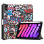 Case2go - Tablet hoes geschikt voor Apple iPad Mini 6 (2021) - 8.3 inch - Tri-Fold Book Case - Apple Pencil Houder - Graffiti