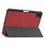 Case2go - Tablet hoes geschikt voor Apple iPad Mini 6 (2021) - 8.3 inch - Tri-Fold Book Case - Apple Pencil Houder - Donker Rood