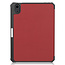 Case2go - Tablet hoes geschikt voor Apple iPad Mini 6 (2021) - 8.3 inch - Tri-Fold Book Case - Apple Pencil Houder - Donker Rood