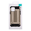 Telefoonhoesje geschikt voor iPhone 13 Pro - Metallic Armor Case - Donker Blauw