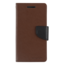 Telefoonhoesje geschikt voor Apple iPhone 13 Pro - Mercury Fancy Diary Wallet Case - Hoesje met Pasjeshouder - Bruin/Zwart