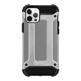 Mercury Goospery Telefoonhoesje geschikt voor iPhone 13 - Metallic Armor Case - Zilver