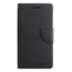 Telefoonhoesje geschikt voor Apple iPhone 13 - Mercury Fancy Diary Wallet Case - Hoesje met Pasjeshouder - Zwart