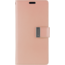 Telefoonhoesje geschikt voor Apple iPhone 13 Pro Max - Blue Moon Diary Wallet Case - Rose Goud
