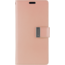 Telefoonhoesje geschikt voor Apple iPhone 13 Pro Max - Blue Moon Diary Wallet Case - Rose Goud