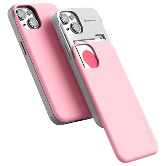 Romanschrijver Preventie Koe Telefoonhoesje geschikt voor Apple iPhone 13 - Soft Feeling Case - Back  Cover - Licht Roze | Case2go.nl