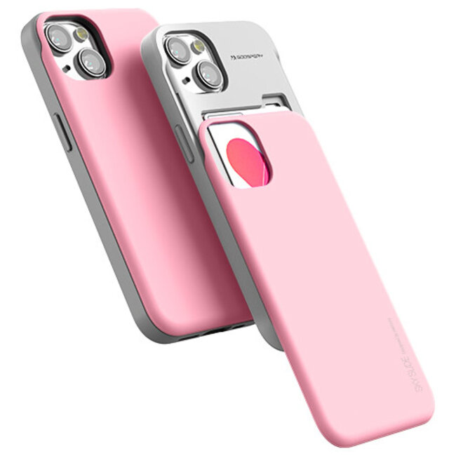 Telefoonhoesje geschikt voor Apple iPhone 13 - Soft Feeling Case - Back Cover - Licht Roze