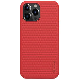 Nillkin Telefoonhoesje geschikt voor iPhone 13 Pro Max - Super Frosted Shield Pro - Back Cover - Rood