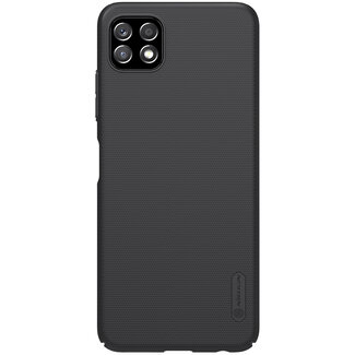 Nillkin Telefoonhoesje geschikt voor Samsung Galaxy A22 5G - Super Frosted Shield - Back Cover - Zwart