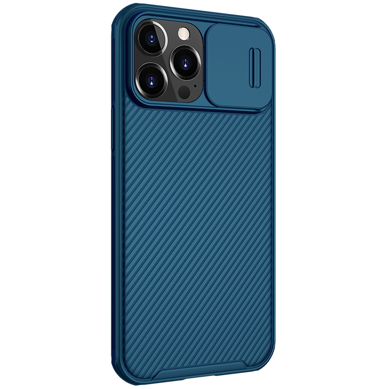 Punt mosterd Barmhartig Telefoonhoesje geschikt voor Apple iPhone 13 Pro Max - CamShield Pro Armor  Case - Back Cover - Blauw | Case2go.nl