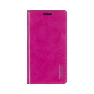 Mercury Goospery Telefoonhoesje geschikt voor Apple iPhone 13 Pro Max - Blue Moon Flip Case - Met pasjeshouder - Magenta