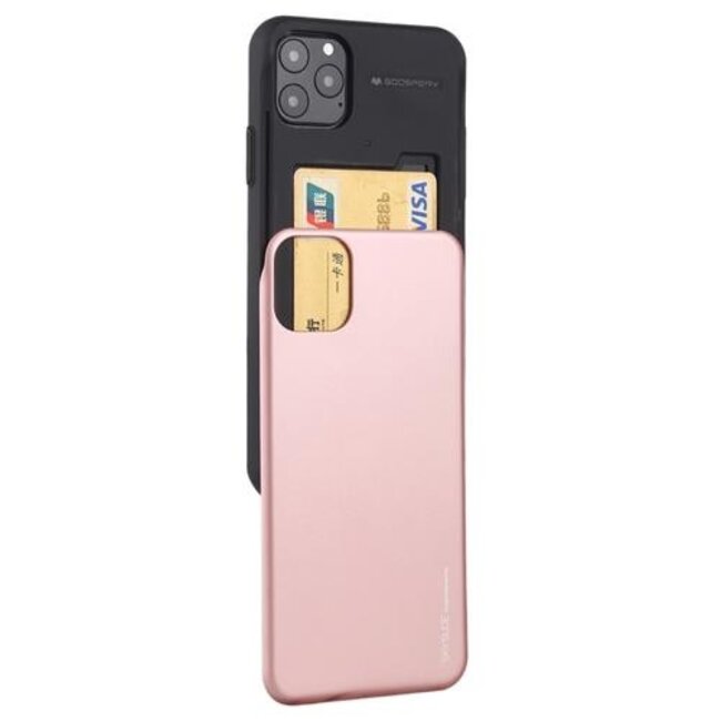 Telefoonhoesje geschikt voor Apple iPhone 13 Mini - Mercury Sky Slide Bumper Case - Rose Goud