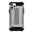 Telefoonhoesje geschikt voor iPhone 13 Pro Max - Metallic Armor Case - Zilver