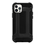 Telefoonhoesje geschikt voor iPhone 13 Pro Max - Metallic Armor Case - Zwart