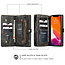 CaseMe - Telefoonhoesje geschikt voor Apple iPhone 13 - 2 in 1 Book Case en Back Cover - Zwart