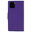 Telefoonhoesje geschikt voor Apple iPhone 13 Pro Max - Mercury Fancy Diary Wallet Case - Hoesje met Pasjeshouder - Paars/Blauw