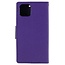 Telefoonhoesje geschikt voor Apple iPhone 13 - Mercury Fancy Diary Wallet Case - Hoesje met Pasjeshouder - Paars/Blauw