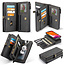 CaseMe - Telefoonhoesje geschikt voor Apple iPhone 13 - Back Cover en Wallet Book Case - Multifunctioneel - Zwart