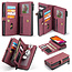 CaseMe - Telefoonhoesje geschikt voor Apple iPhone 13 Mini - Back Cover en Wallet Book Case - Multifunctioneel - Rood