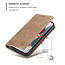 CaseMe - Telefoonhoesje geschikt voor Apple iPhone 13 Mini - Wallet Book Case - Magneetsluiting - Licht Bruin