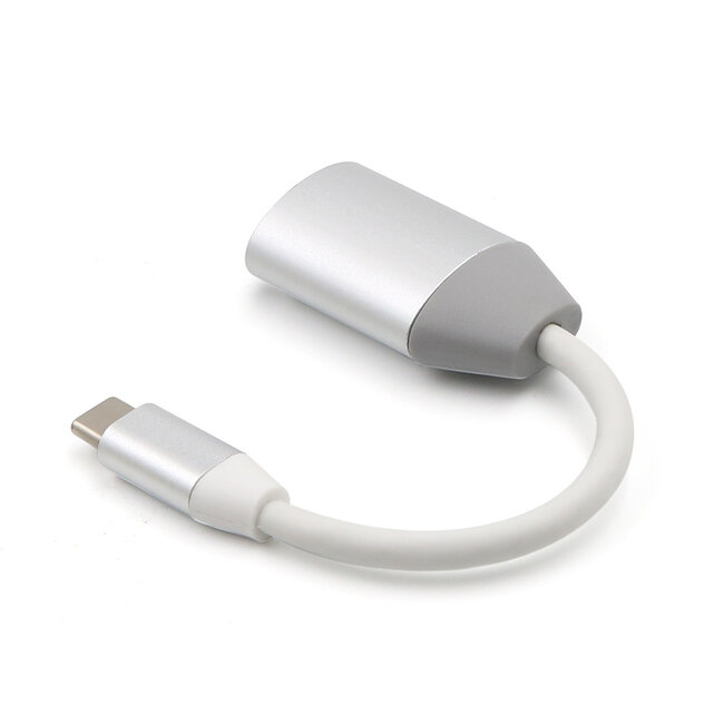 USB-C naar HDMI Adapter - 4K - USB-C Hub - HD kwaliteit - Zilver