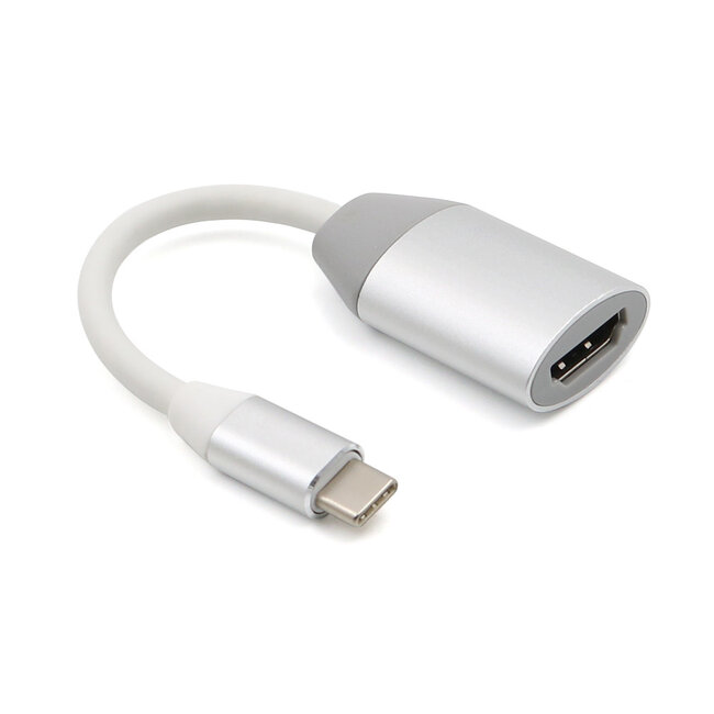 USB-C naar HDMI Adapter - 4K - USB-C Hub - HD kwaliteit - Zilver