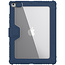 Nillkin - Tablethoes geschikt voor iPad 2021 (10.2 Inch) - PU Leren Extreme Tri-Fold Book Case - iPad 10.2 hoes met Camera protectie - iPad hoes Met Sleep/Wake-up Functie - Donker Blauw